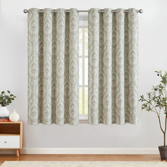 
                    
                      Paisley Pattern Faux Linen Curtains - Jinchan Home
                    
                  