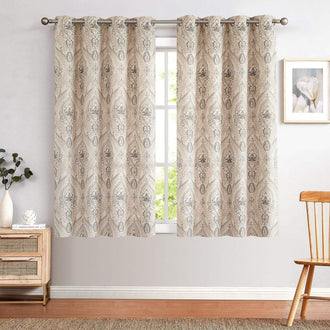 
                    
                      Paisley Pattern Faux Linen Curtains - Jinchan Home
                    
                  