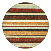 Vintage Warm-Tone Striped Indoor Rug Doormat - Jinchan Home