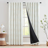 Boho Moon Phase Print Blackout Curtains - Jinchan Home