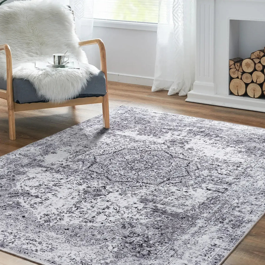Hazy Medallion Rug - Jinchan Home