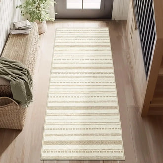
                    
                      Boho Multi-Striped Geometric Area Rug - Jinchan Home
                    
                  