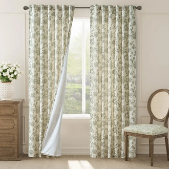 
                    
                      Vintage Botanical Vine Linen Curtains - Jinchan Home
                    
                  