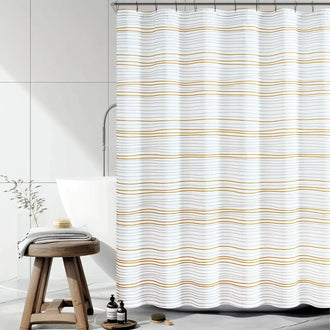 
                    
                      Two-Tone Striped Shower Curtain - Jinchan Home
                    
                  
