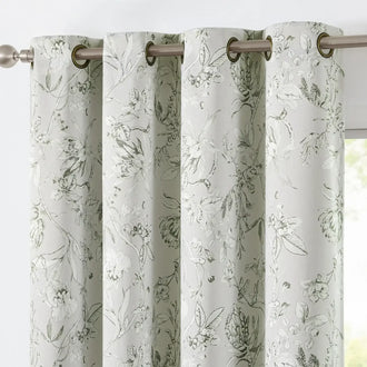 
                    
                      Hand-Drawn Sketch Floral Linen Curtains - Jinchan Home
                    
                  