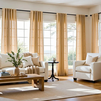 
                    
                      Solid Linen-Blend 3-in-1 Curtains - Jinchan Home
                    
                  