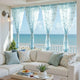 
                    
                      Starfish & Seashell Coastal Sheer Curtains - Jinchan Home
                    
                  