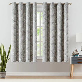 
                    
                      Geometric Leaf Pattern Curtains - Jinchan Home
                    
                  