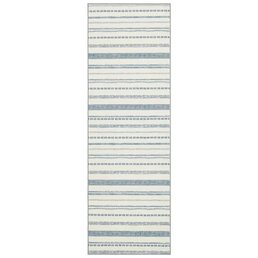 Boho Multi-Striped Geometric Area Rug - Jinchan Home