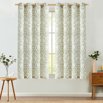 
                    
                      Baroque Damask Linen-Blend Grommet Curtains - Jinchan Home
                    
                  