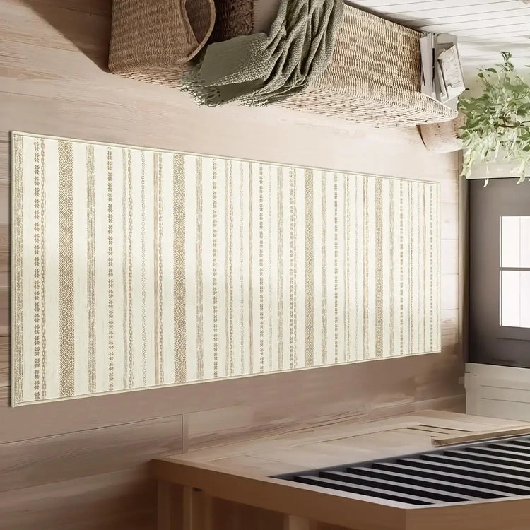 Boho Multi-Striped Geometric Area Rug - Jinchan Home