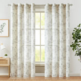 Jungle Safari Vintage Toile Print Grommet Curtains - Jinchan Home