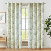 Jungle Safari Vintage Toile Print Grommet Curtains - Jinchan Home