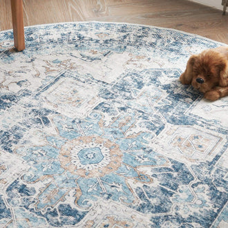 
                    
                      Mist-Toned Persian Bloom Rug - Jinchan Home
                    
                  