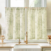 Butterfly Romance Rod Pocket Kitchen Curtains - Jinchan Home