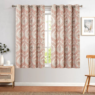 
                    
                      Paisley Pattern Faux Linen Curtains - Jinchan Home
                    
                  