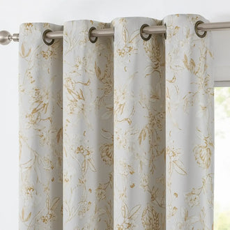 
                    
                      Hand-Drawn Sketch Floral Linen Curtains - Jinchan Home
                    
                  