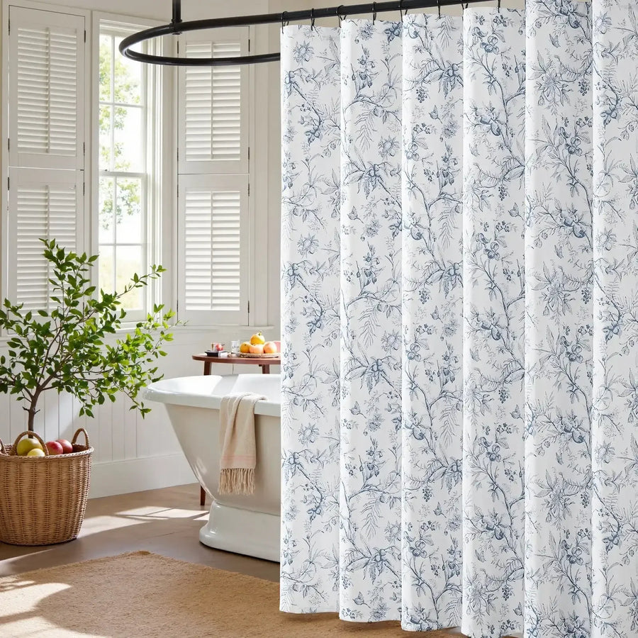 Botanical Floral Shower Curtain - Jinchan Home