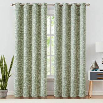 
                    
                      Vintage Scrollwork Damask Curtains - Jinchan Home
                    
                  