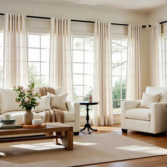 
                    
                      Solid Linen-Blend 3-in-1 Curtains - Jinchan Home
                    
                  