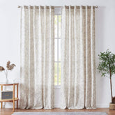 Ethereal Botanical Linen Curtains - Jinchan Home