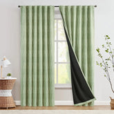 Boho Moon Phase Print Blackout Curtains - Jinchan Home