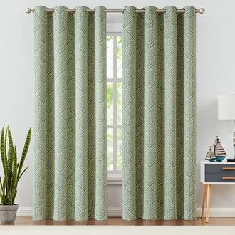 
                    
                      Geometric Leaf Pattern Curtains - Jinchan Home
                    
                  