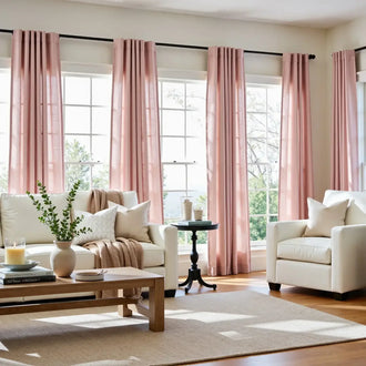 
                    
                      Solid Linen-Blend 3-in-1 Curtains - Jinchan Home
                    
                  