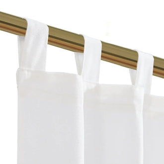 
                    
                      Solid Linen Tab-Top Sheer Kitchen Curtains - Jinchan Home
                    
                  