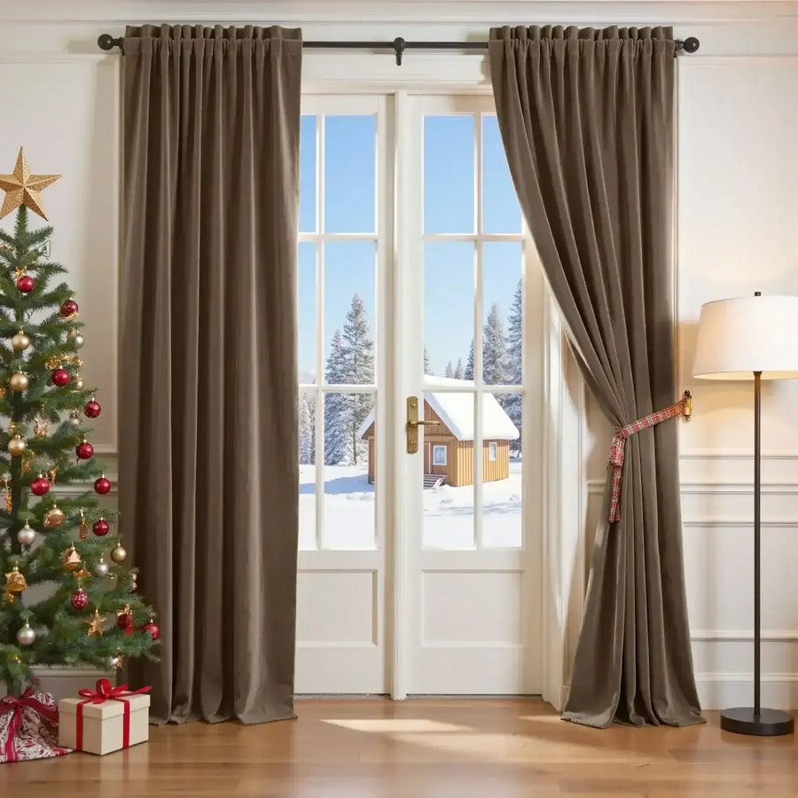 Velvet Curtain (1 Panel) - Jinchan Home