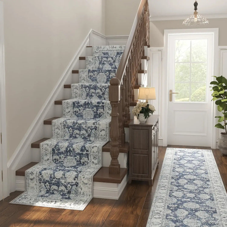 Vintage Medallion Floral Rug - Jinchan Home