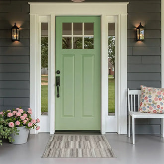 
                    
                      Striped Patchwork Area Rug - Jinchan Home
                    
                  