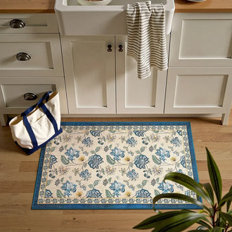 
                    
                      Vintage Floral Butterfly Botanical Area Rug - Jinchan Home
                    
                  