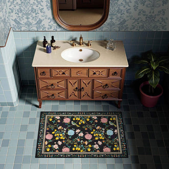 
                    
                      Lemon and Hydrangea Botanical Bird Area Rug - Jinchan Home
                    
                  