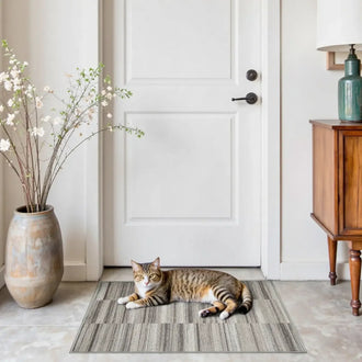 
                    
                      Striped Patchwork Area Rug - Jinchan Home
                    
                  