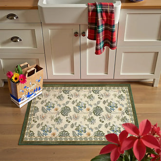 
                    
                      Vintage Floral Butterfly Botanical Area Rug - Jinchan Home
                    
                  