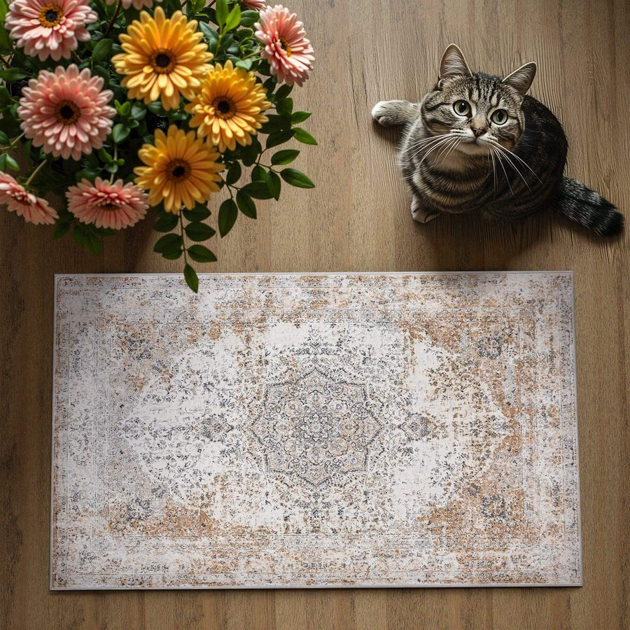 Hazy Medallion Rug - Jinchan Home