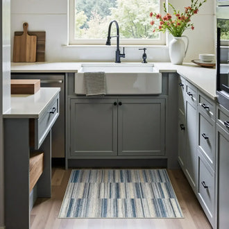 
                    
                      Striped Patchwork Area Rug - Jinchan Home
                    
                  