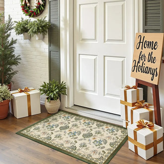 
                    
                      Vintage Floral Butterfly Botanical Area Rug - Jinchan Home
                    
                  