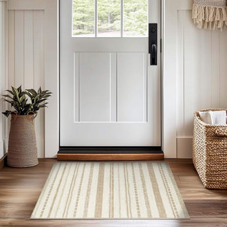 Boho Multi-Striped Geometric Area Rug - Jinchan Home