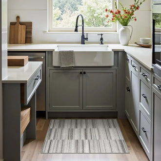 
                    
                      Striped Patchwork Area Rug - Jinchan Home
                    
                  