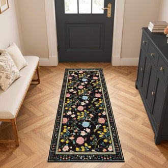
                    
                      Lemon and Hydrangea Botanical Bird Area Rug - Jinchan Home
                    
                  