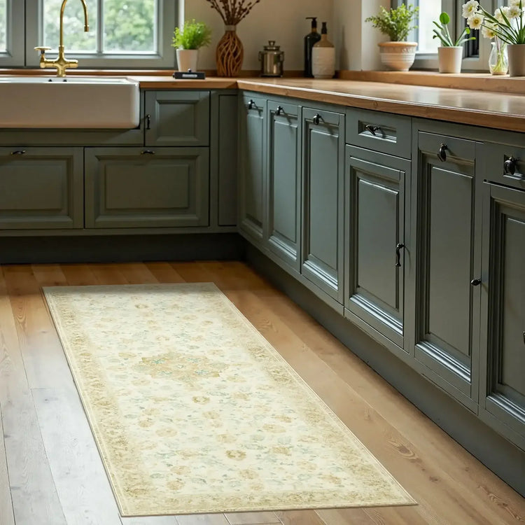 Soft Vintage Medallion Area Rug - Jinchan Home