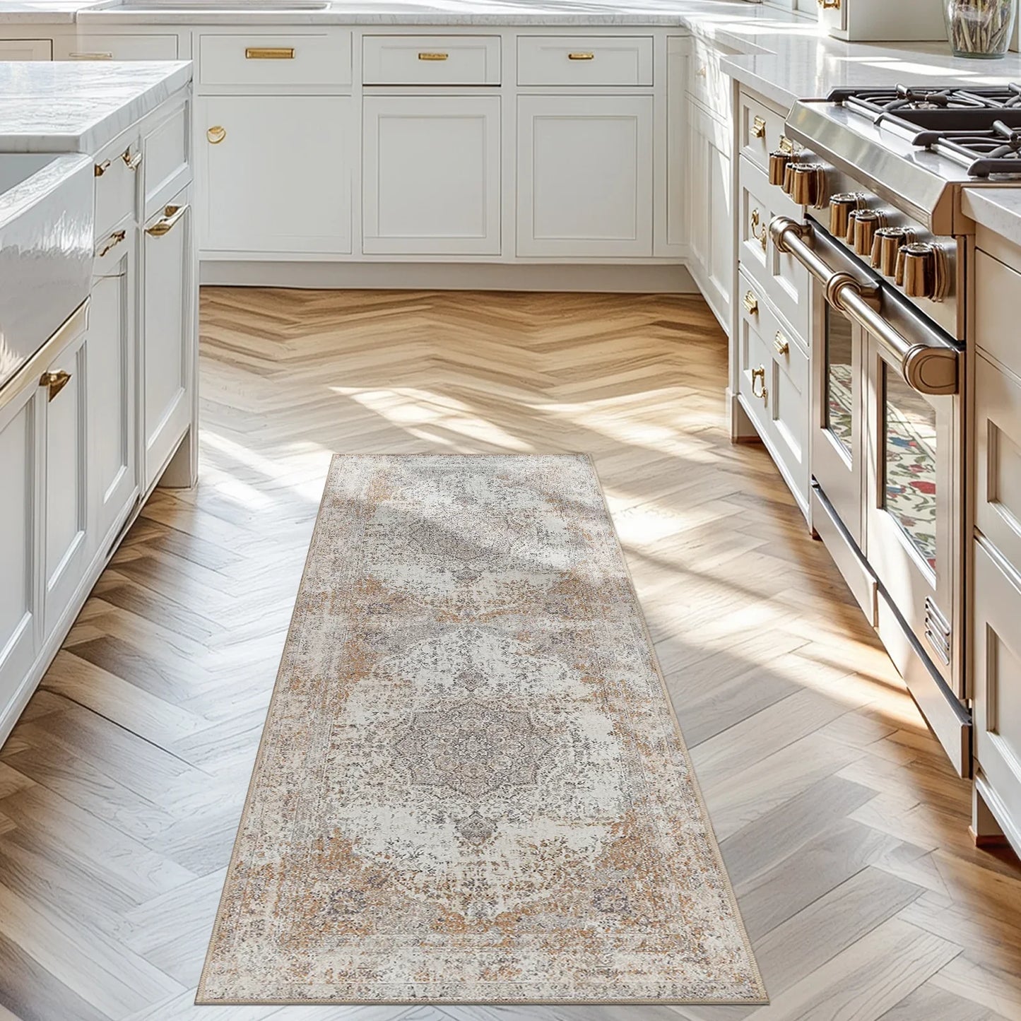 Hazy Medallion Rug - Jinchan Home