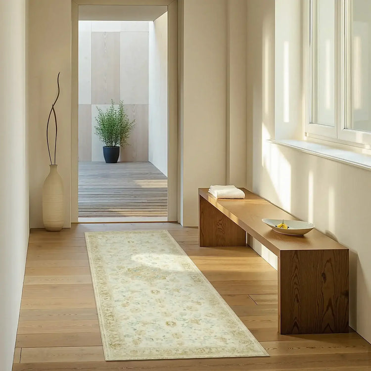 Soft Vintage Medallion Area Rug - Jinchan Home