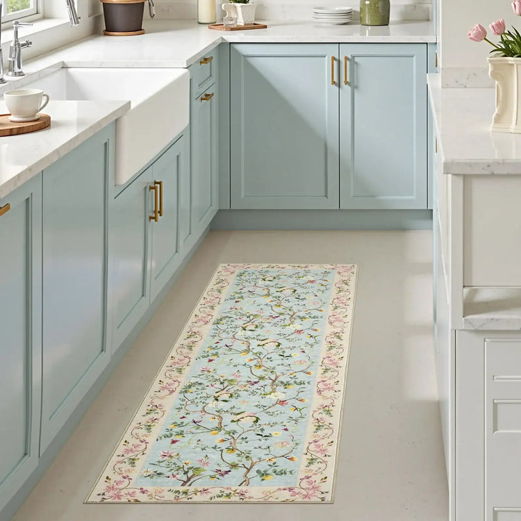 Floral Vine Rug - Jinchan Home
