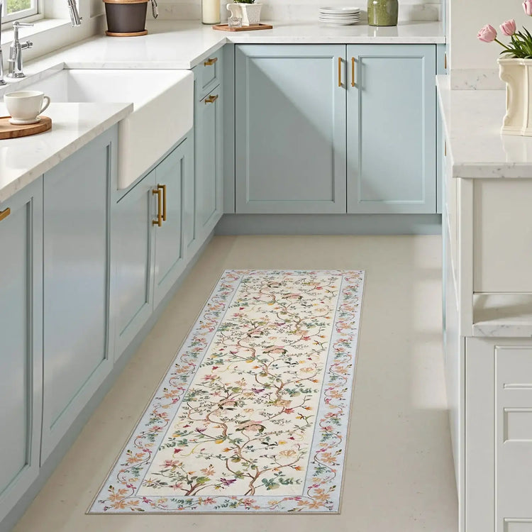 Floral Vine Rug - Jinchan Home