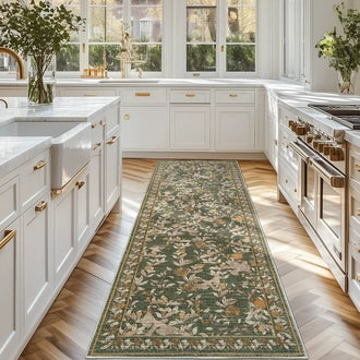 Vintage Pomegranate Foliage Rug - Jinchan Home