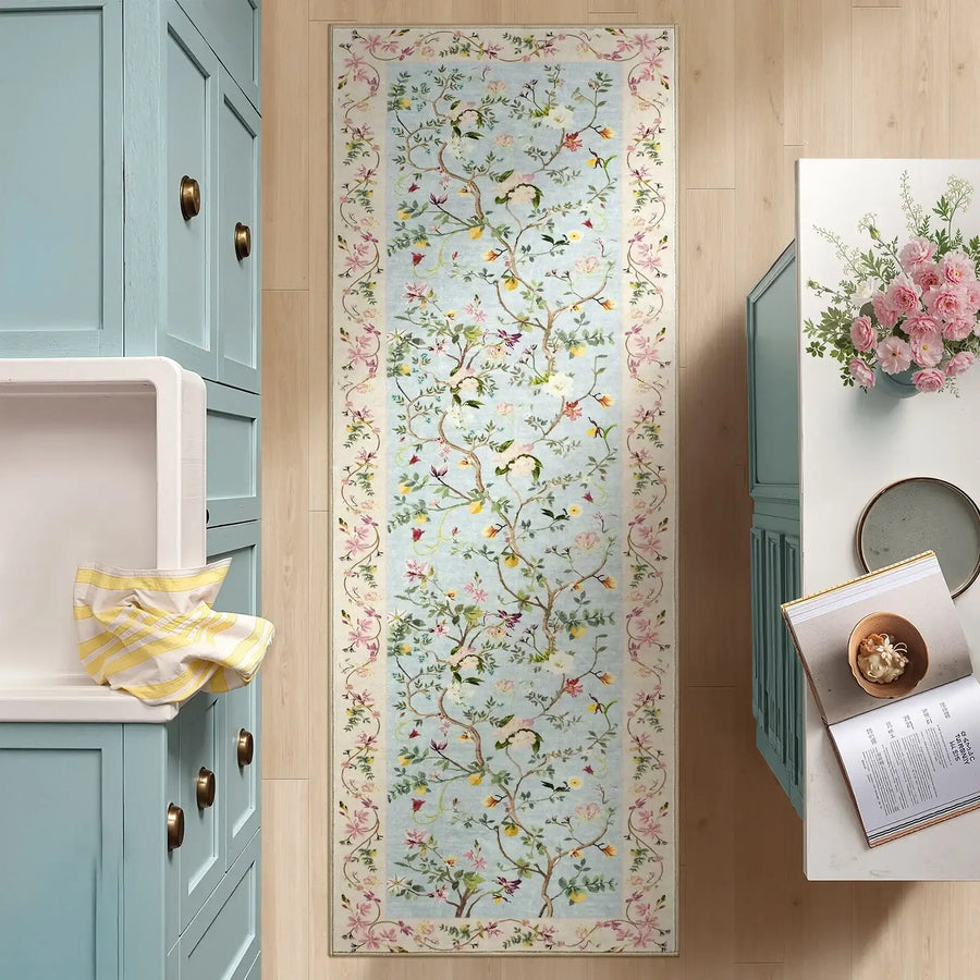 Floral Vine Rug - Jinchan Home