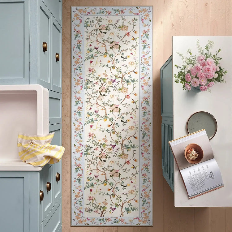 Floral Vine Rug - Jinchan Home